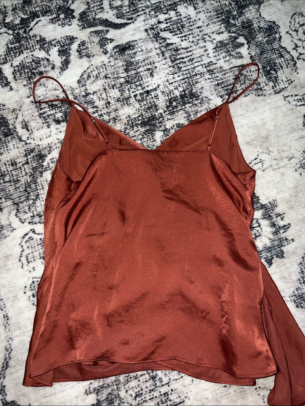 Express polyester Rust Asymmetrical Cami - Picture 7 of 8